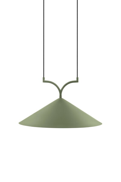 Závesná lampa Curve 50 Moss green – zelená