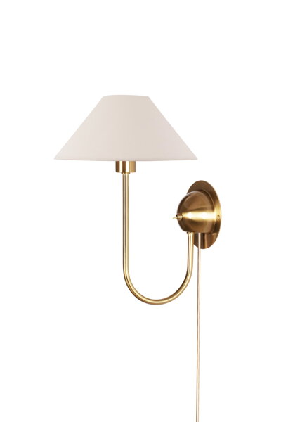 Nástenná lampa Iris Cream – krémová