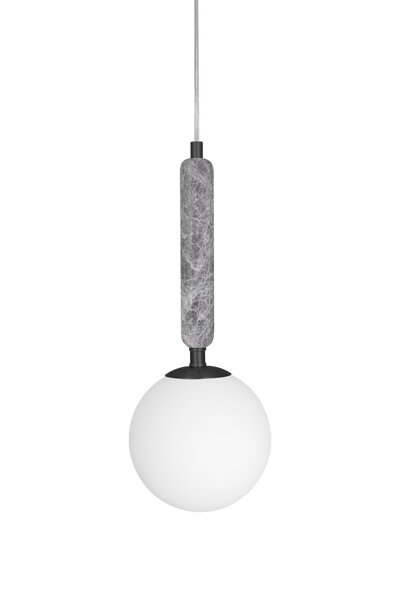 Závesná lampa Torrano 15 – sivá/mramor