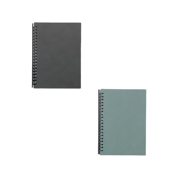 Dizajnový zápisník Paper Block A5 – antracit/pastelový zelený