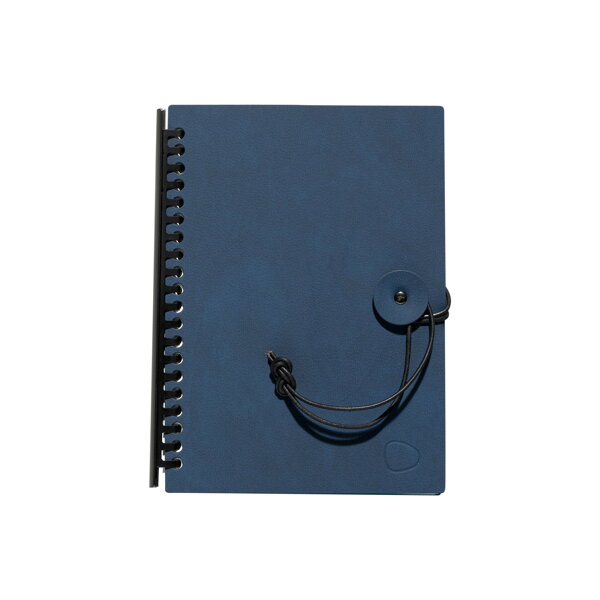 Dizajnový zápisník Button A5 – modrý/tyrkysový