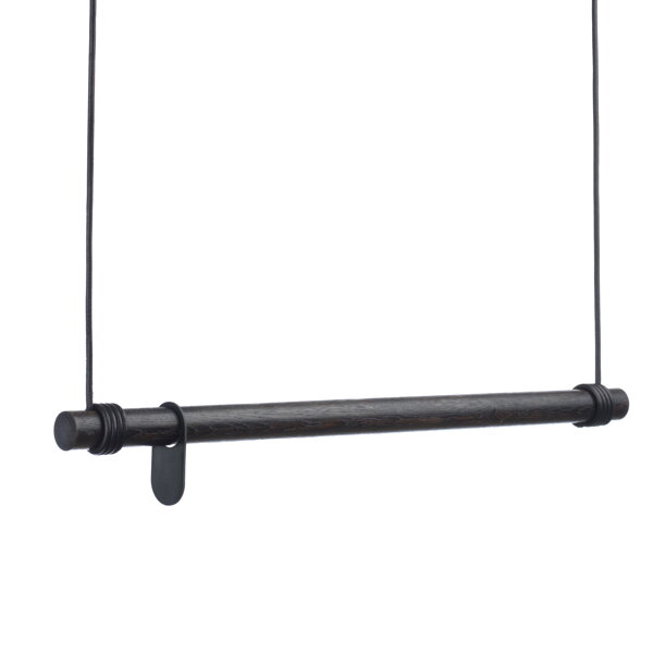 Vešiak na oblečenie Swing, M – čierny/dub