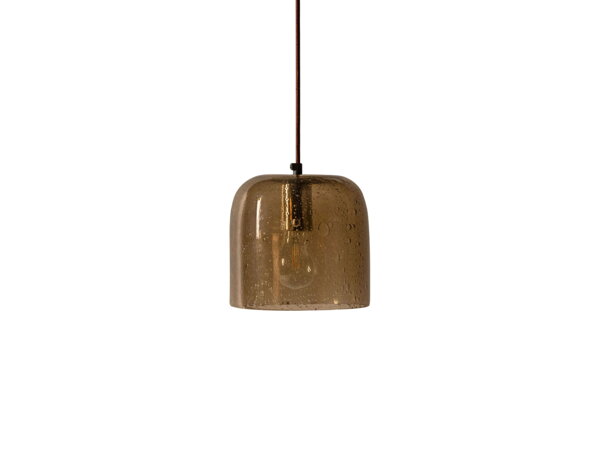 Závesná lampa Aura, 18 x 17 x 18 cm – jantárová