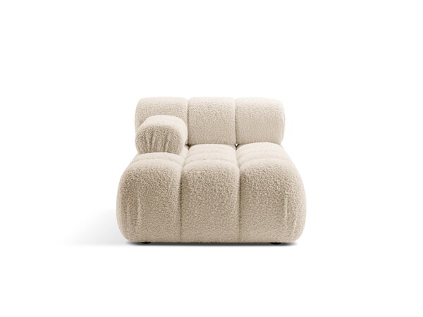 Modul Bellis Chaise longue Boucle Rolf, ľavý roh – svetlý béžový