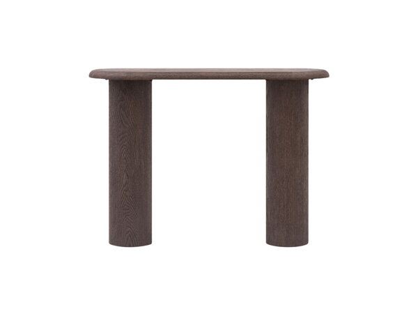 Konzolový stolík Bufi  – tmavohnedý/jaseň