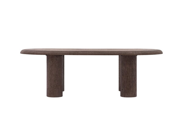 Konferenčný stolík Bufi  – tmavohnedý/jaseň