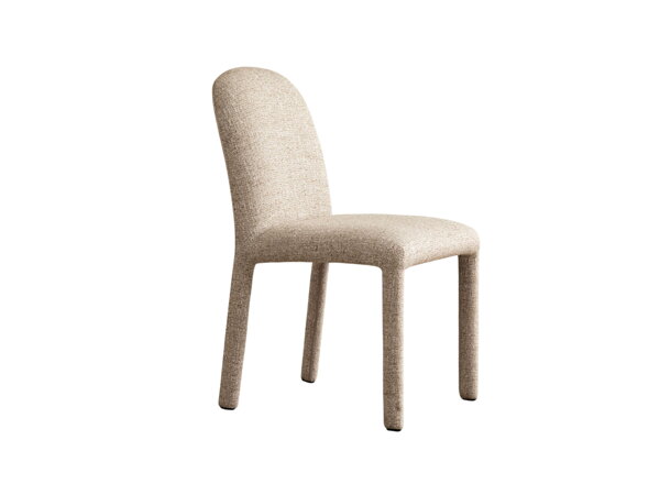 Celočalúnená jedálenská stolička Dolsa – krémová