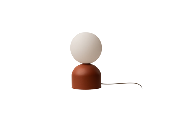 Stolová lampa Ely, 21 cm – červená