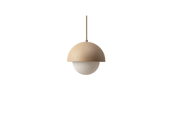 Závesná lampa Kora, Ø 17 cm – piesková