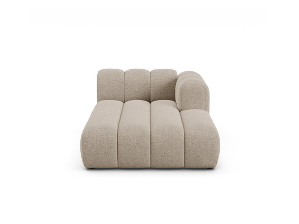 Modul sedačky Lupine Chaise longues, pravý roh – tmavý béžový