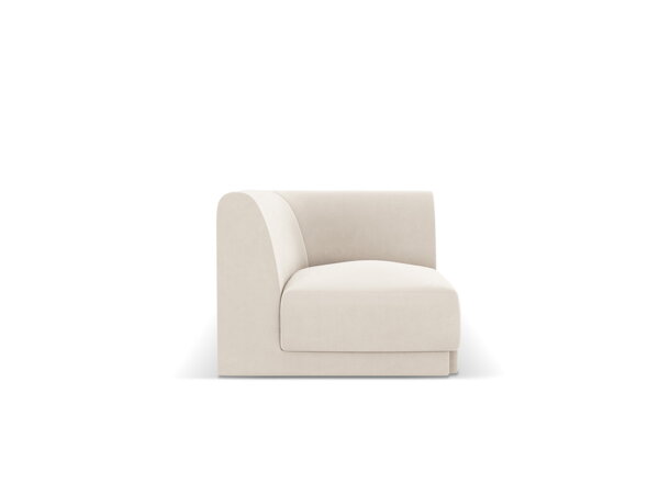 Rohový modul Miley single 90 cm – svetlý béžový