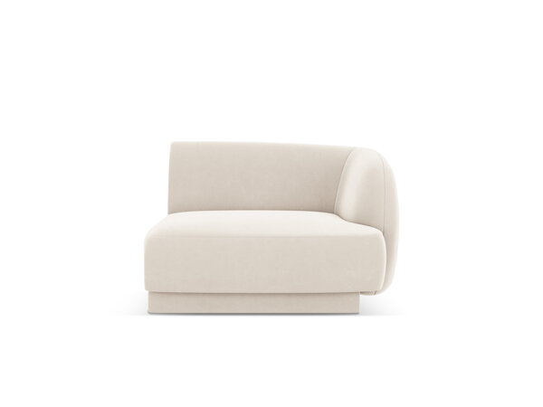 Modul Miley single 90 cm, pravý roh – svetlý béžový