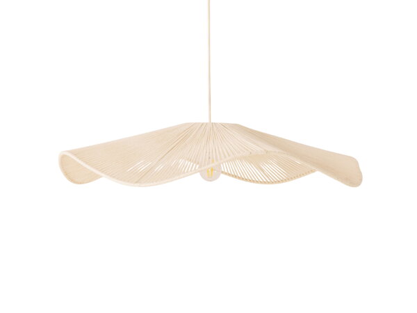 Závesná lampa Palmier 58 x 13 x 58 cm – biela