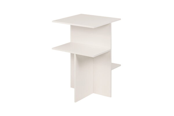 Nočný stolík Atik Almond Grey – svetlosivý/melamín