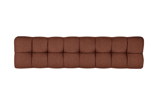 Čelo postele Bolbi Brick Red Boucle – tehlové