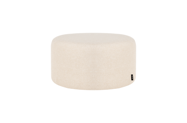 Puf Folk Cream Beige, nízky – krémový