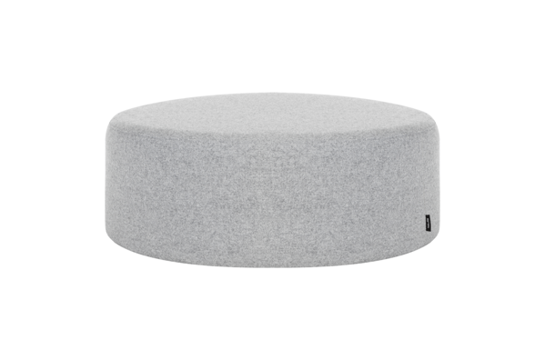 Puf Folk Universal Grey Wool, široký – sivý