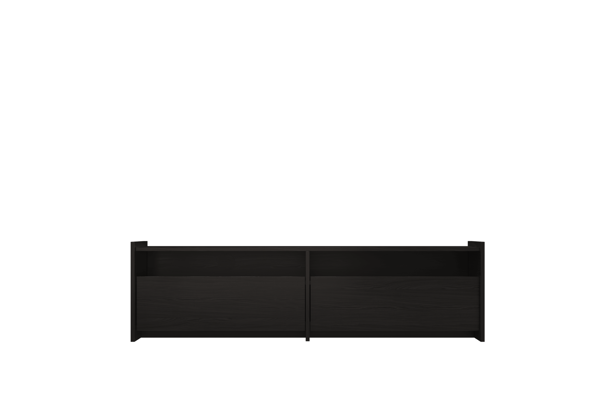 Tv stolík Hido Drawers Black Oak – čierny/melamín
