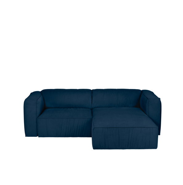 Rohová sedačka Lobi Storn Blue Corduroy, 3-miestna – tmavomodrá