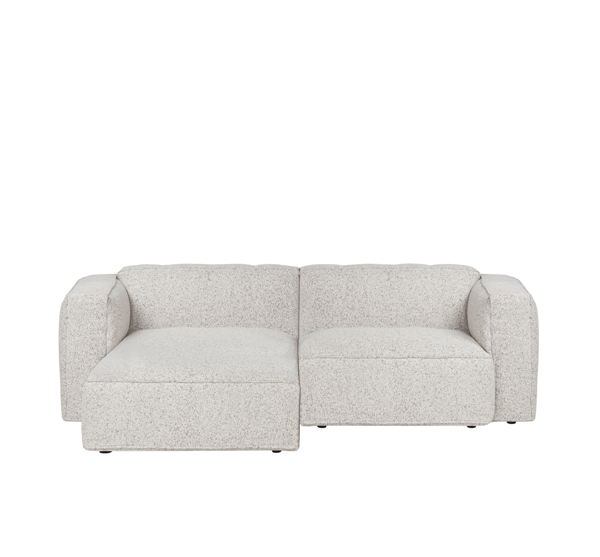 Rohová sedačka Lobi Clay Grey Mélange, 3-miestna – sivá