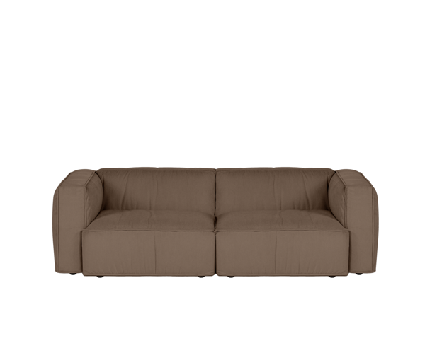 Lobi Mocha Brown Corduroy kanapé, 3 személyes – barna