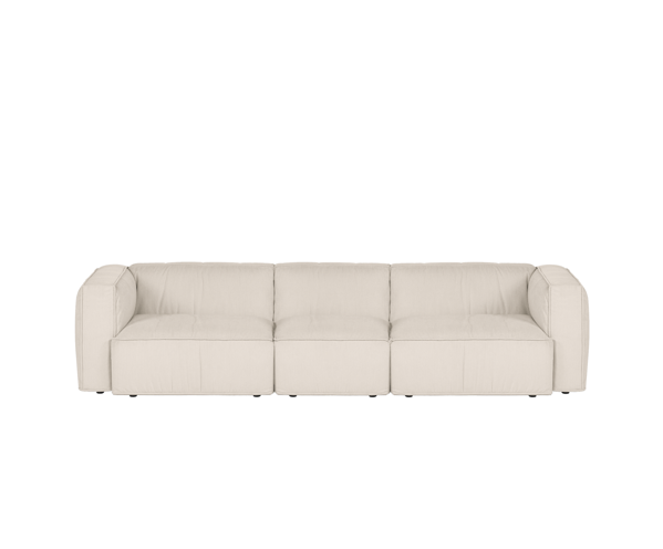 Lobi Beige Corduroy kanapé, 4 személyes – bézs
