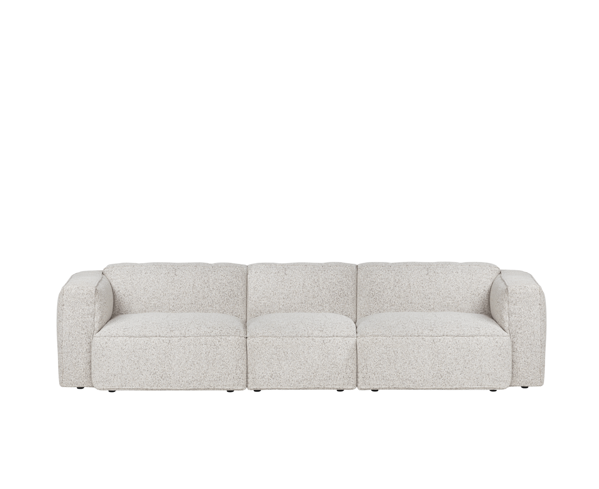 Lobi Clay Grey Mélange kanapé, 4 személyes – szürke