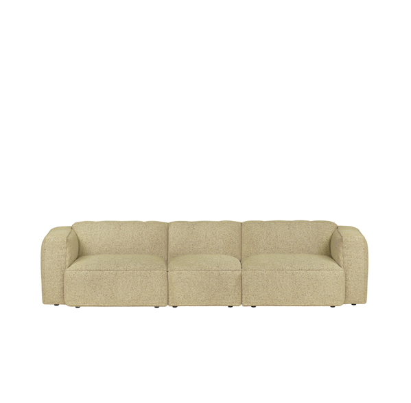 Pohovka Lobi Pale Yellow Mélange, 4-miestna – svetložltá