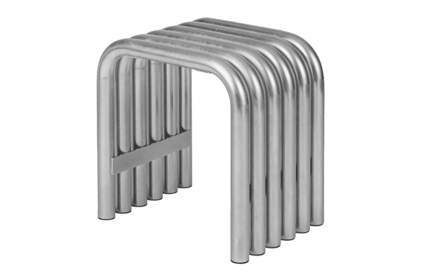 Stolík/stolička Nokk Zinc – strieborný