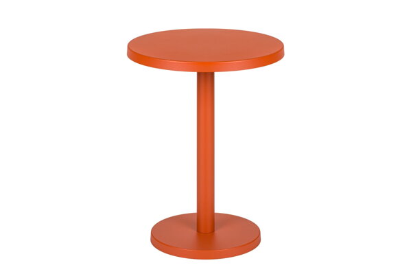Príručný stolík Odo Orange Peel, vysoký – oranžová oceľ