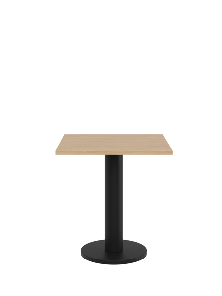 Sool Oak/Vulcano Black kávézóasztal, szögletes – fekete/tölgy
