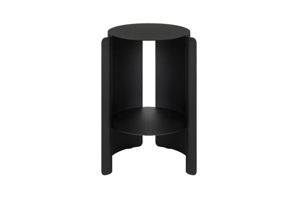 Ande Vulcano Black kisasztal – fekete acél