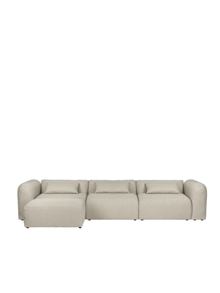 Yaro Desert Beige Boucle moduláris sarokkanapé, 4 személyes – bézs