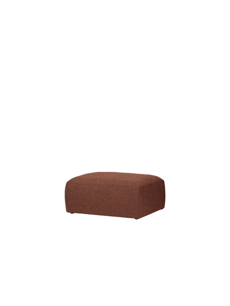 Yaro Brick Red Bouclé ottomán – téglaszín