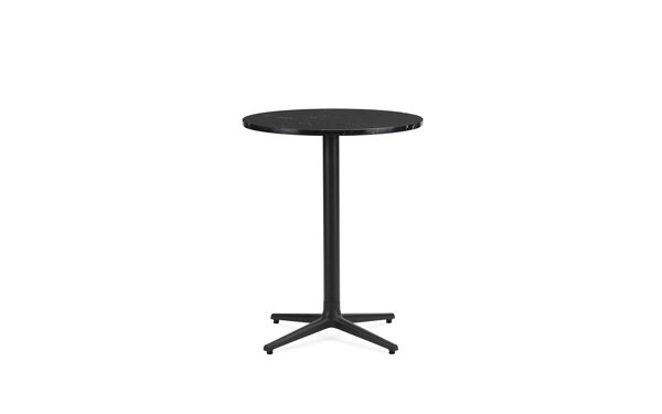 Stôl Allez, malý, okrúhly, 4 nohy – mramor