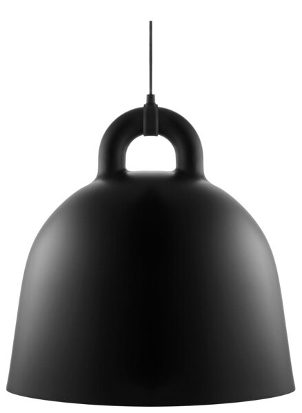 Závesná lampa Bell, veľká – čierna