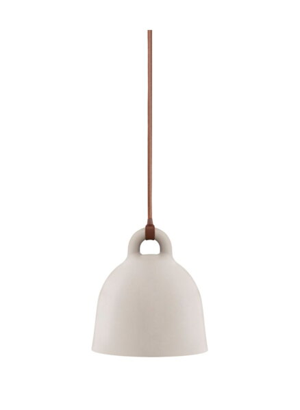 Závesná lampa Bell, extra malá – piesková
