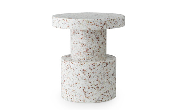 Príručný stolík/stolička Bit Stool White – biely