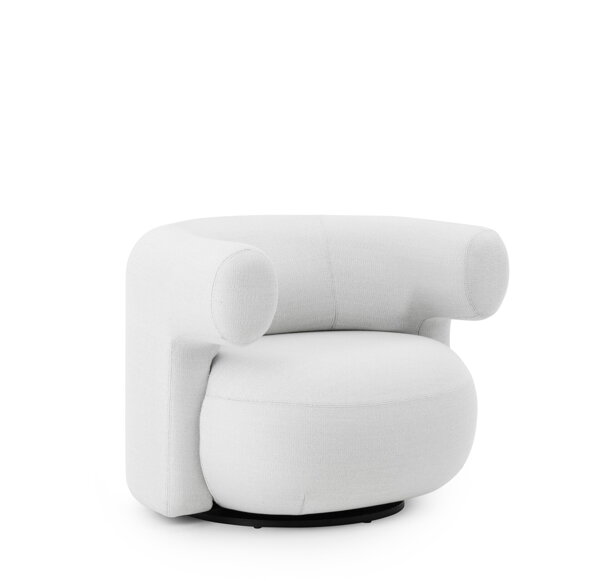 Otočné kreslo Burra Lounge W. Return Outdoor Savane – svetlosivé