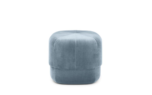 Puf Circus Velour Light Blue, malý – svetlomodrý