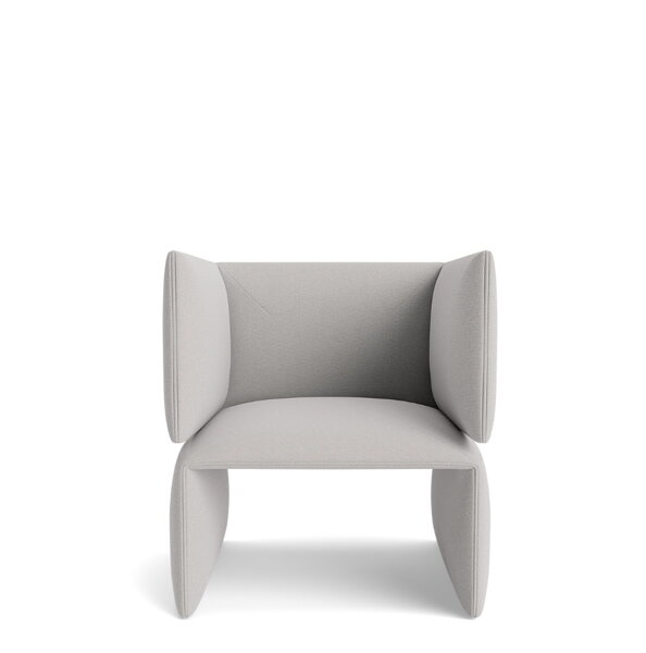 Kreslo Fold Lounge Chair – svetlosivé