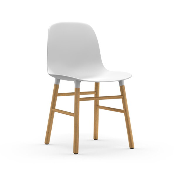 Stolička Form Chair – biela/dub