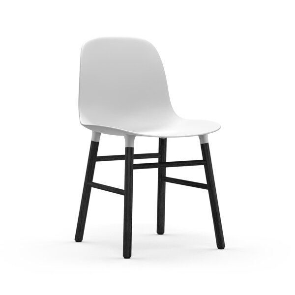 Stolička Form Chair – biela/čierny dub