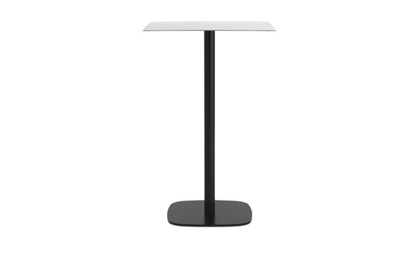 Stôl Form, výška 104,5 cm, malý, štvorcový – oceľ
