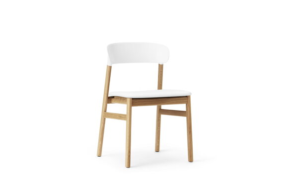 Stolička Herit Chair Spectrum Leather – biela/dub