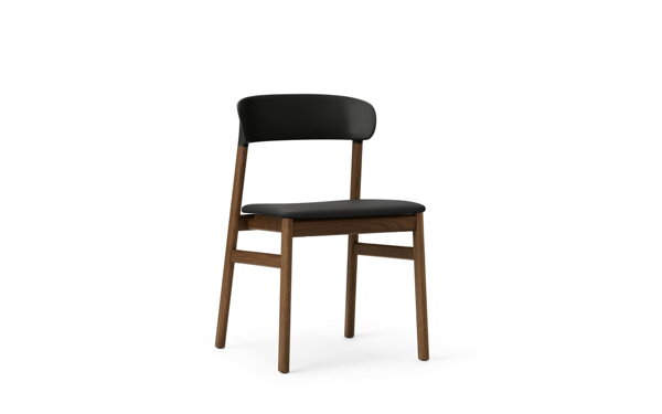 Stolička Herit Chair Spectrum Leather – čierna/dymový dub