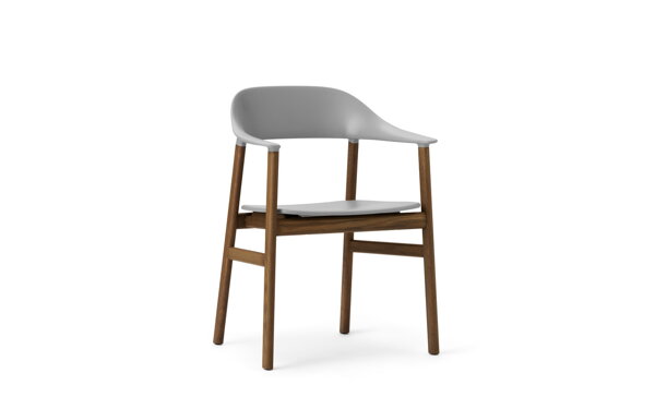 Stolička Herit Armchair – sivá/dymový dub