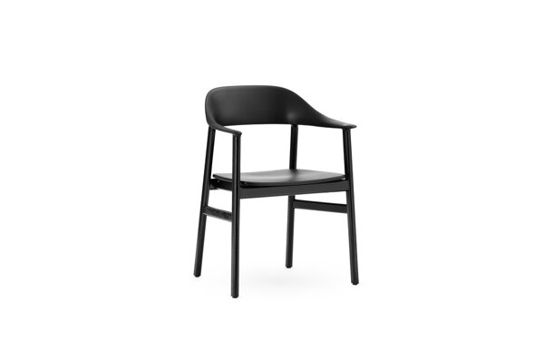 Stolička Herit Armchair – čierna/čierny dub