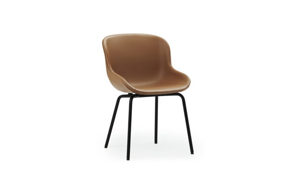 Stolička Hyg Chair Ultra Leather – hnedá/čierna oceľ