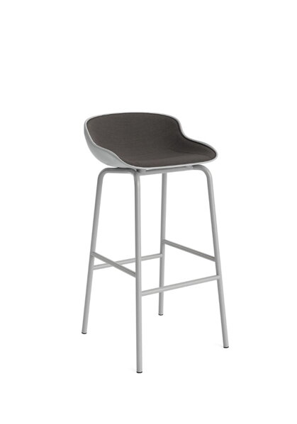 Barová stolička Hyg Barstool, 75 cm – sivá/tmavosivá/sivá oceľ